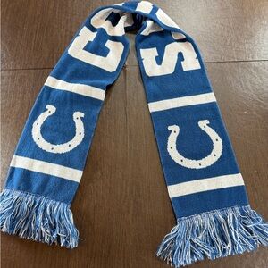NFL Colts Blue and White Horseshoe Team Scarf